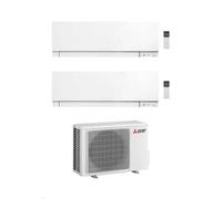 Mitsubishi Climatizzatore Dual Split Kirigamine Zen MSZ-EF Bianco 12+18 con MXZ-3F54VF Inverter R32 WiFi Classe A+++