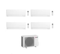 Mitsubishi Climatizzatore Quadri Split Linea Plus MSZ-AY VGK 9+9+9+15 con MXZ-4F80VF Inverter R-32 Wi-Fi