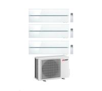 Mitsubishi Climatizzatore Trial Split Kirigamine MSZ-LN Bianco 9+12+18 con MXZ-3F68VF4 Inverter R-32 Wi-Fi Classe A++