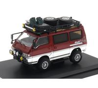 MITSUBISHI Delica Star Wagon 4x4 incl. Stuff - burgundy / silver - AutoBots 1:6