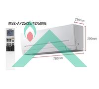 MITSUBISHI ELECTRIC LINEA PLUS M A++ UNITA' INTERNA 18.000 R32 BTU/H WIFI I