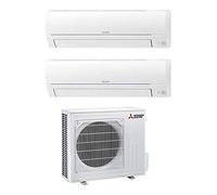 MITSUBISHI CLIMATIZZATORE CONDIZIONATORE DUAL SPLIT MSZ-HR R-32 9000+9000 MXZ-2H