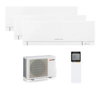 Mitsubishi Electric Trialsplit 9000+9000+12000Btu MXZ-3F54VF + MSZ-EF25VGKW + MSZ-EF25VGKW + MSZ-EF35VGKW Climatizzatore fisso Mitsubishi Electric