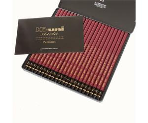 MITSUBISHI Hi-uni Pencil Art Set 22 gradi 10H-10B MITSUBISHI HUAS Nuovo