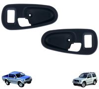 MITSUBISHI L200 96 > 05 COPPIA MOSTRINA MANIGLIE INTERNE DESTRA SINISTRA GRIGIE