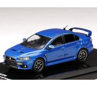 MITSUBISHI Lancer Evo X + engine - LIGHTNING BLUE MICA - Hobby Japan 1:64