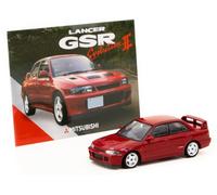 MITSUBISHI Lancer GSR Evo II incl. 1 Pack Trading Cards - red - TARMAC 1:64
