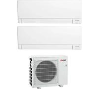 Mitsubishi MSZ-AY25VGK + MSZ-AY35VGK + MXZ-2F42VF - Climatizzatore 9000 + 12000 btu, dual split, pompa di calore, Classe energetica A+++/A++