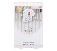 Mitsubishi Pencil UMNS38FC8C - Penna a sfera gel Uni-Ball One 0,38 Fica Color, 8 colori