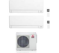 Mitsubishi Plus Condizionatore Dualsplit 18000+18000 Btu Wi-Fi Codice Prod: Msz-Ay50vgkp(2) Mxz-3f68vf4