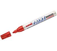 Mitsubishi ROTULADOR Unipaint PX-20 Rojo | Punta arrotondata da 2-3 mm, resistente all’acqua e alla luce, per molte superfici