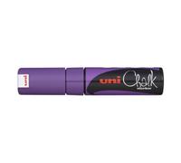Mitsubishi, Uni-Ball, pennarello a gesso liquido PWE-5M, punta tonda, 8.0 mm punta a scalpello violett