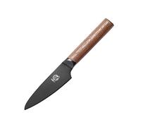 MITSUMOTO SAKARI 11 cm Giapponese Spelucchino, Professionale Nero Rivestito In Titanio Piccolo Coltello per Frutta, Super Affilato Tedesco In Lega D'acciaio Premium Coltelli da Cucina