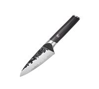 MITSUMOTO SAKARI 11 cm Spelucchino Professionale, Coltello Verdure in Acciaio Inox ad Alto Tenore di Carbonio, Coltello Cucina con Manico in Pakkawood e Scatola di legno Boutique