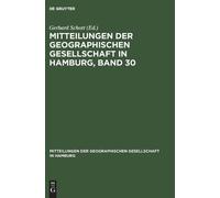 Mitteilungen Der Geographischen Gesellschaft in Hamburg, Band (Copertina rigida)