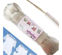 MITUMORMOR Filo per bucato, 30 m, extra forte, con anima in acciaio, resistente agli strappi e antiruggine, portata 120 kg, cavo flessibile per esterni, giardino, campeggio