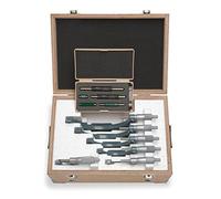 Mitutoyo 103-907-40 Set di micrometri esterni con standard, gamma 0-6", risoluzione 0 cm, 6 pezzi