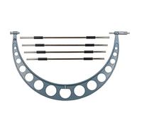 Mitutoyo 104 - 154 fuori micrometro con 4 Incudini intercambiabili e 4 standard, 50,8-61 cm Range, 0 cm Graduation