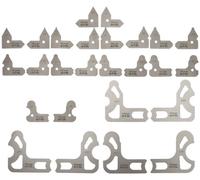 Mitutoyo 186-906, Radius Gage Set, 26 Leaves, 010-.500, 5 Radii per Leaf by Mitutoyo