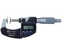 Mitutoyo 323-250-30, Micrometro digitale con contatti a disco, 0-25 mm, 0,001 mm, IP65, Disco=20 mm, Metrico, con uscita dati