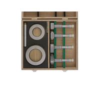 Mitutoyo 368-914, Set di 3-Micrometro per interni a tre punti Holtest, 50-100 mm (4 pz.), 0,005 mm, Metrico