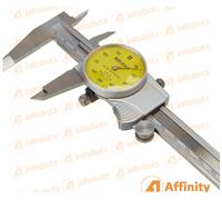 Mitutoyo dial caliper 505-732 D15FX Measuring range (mm): 0 - 150 Analog Display