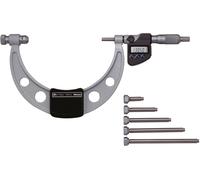Mitutoyo 340-252-30, Micrometro digitale con incudini intercambiabili, 150-300 mm, 0,001 mm, IP65, Incudini intercambiabili incluse 6 incudini, Metrico, con uscita dati