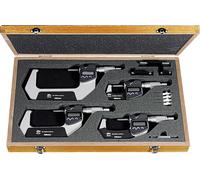 Mitutoyo 293-963-30, Set micrometro digitale, 0-100 mm (4 pz.), 0,001 mm, IP65, Metrico, con uscita dati