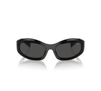 Miu Miu 0mu 14zs Occhiali Da Sole Donna Nero Ovali Grigio 59mm