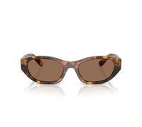 Miu Miu 0mu A03s Occhiali Da Sole Donna Avana Ovali Marrone 53mm