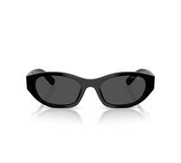 Miu Miu 0mu A03s Occhiali Da Sole Donna Nero Ovali Grigio 53mm