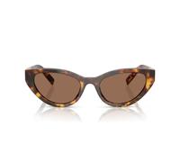 Miu Miu 0mu A04s Occhiali Da Sole Donna Avana Cat-eye Marrone 54mm