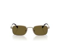 Miu Miu 0mu A53s Occhiali Da Sole Donna Oro Rettangolari Marrone Mm