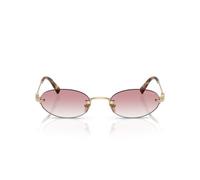 Miu Miu 0mu A54s Occhiali Da Sole Donna Oro Ovali Rosa 51mm