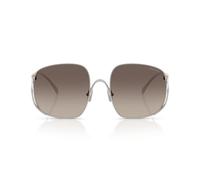 Miu Miu 0mu A57s Occhiali Da Sole Donna Argento Oversize Grigio 57mm