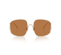 Miu Miu 0mu A57s Occhiali Da Sole Women Oro Oversize Marrone 57mm