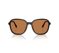 Miu Miu 0mu B01s Occhiali Da Sole Donna Nero Oversize Marrone 58mm