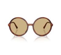 Miu Miu 0mu B02s Occhiali Da Sole Donna Avana Rotondo Verde 59mm