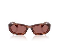 Miu Miu 0mu B04s Occhiali Da Sole Donna Avana Rettangolari Viola 53mm