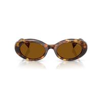 Miu Miu 0mu B09s Occhiali Da Sole Donna Avana Ovali Marrone 52mm