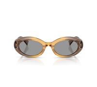 Miu Miu 0mu B09s Occhiali Da Sole Donna Marrone Ovali Grigio 52mm