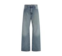Miu Miu Blue Cotton Straight-Leg Jeans - 26