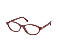 Miu Miu Donna Miu Miu MU 09XV 21I1O1 Montature da vista Acetato Viola Trasparente Rotonda Normale