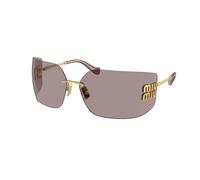 Miu Miu Donna Miu Miu MU 54YS 5AK06I Occhiali da sole Metallo Oro Marrone Geometrica Normale
