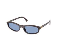 Miu Miu Donna Miu Miu MU A06S 22C60O Occhiali da sole Acetato Marrone Blu Geometrica Normale