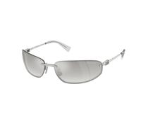 Miu Miu Donna Miu Miu MU A50S 1BC8H1 Occhiali da sole Metallo Argento Argento Rotonda Normale