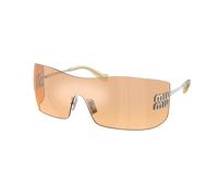 Miu Miu Donna Miu Miu MU B53S 1BC80Y Occhiali da sole Metallo Argento Arancione Squadrata Specchiate Sfumato