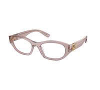 Miu Miu Donna MU 03WV 12W1O1 Montature da vista Acetato Viola Trasparente Geometrica Normale