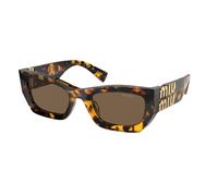 Miu Miu Donna MU 09WS VAU06B Occhiali da sole Acetato Tartaruga Marrone Squadrata Normale