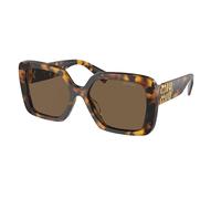 Miu Miu Donna MU 10YS VAU06B Occhiali da sole Acetato Tartaruga Marrone Geometrica Normale